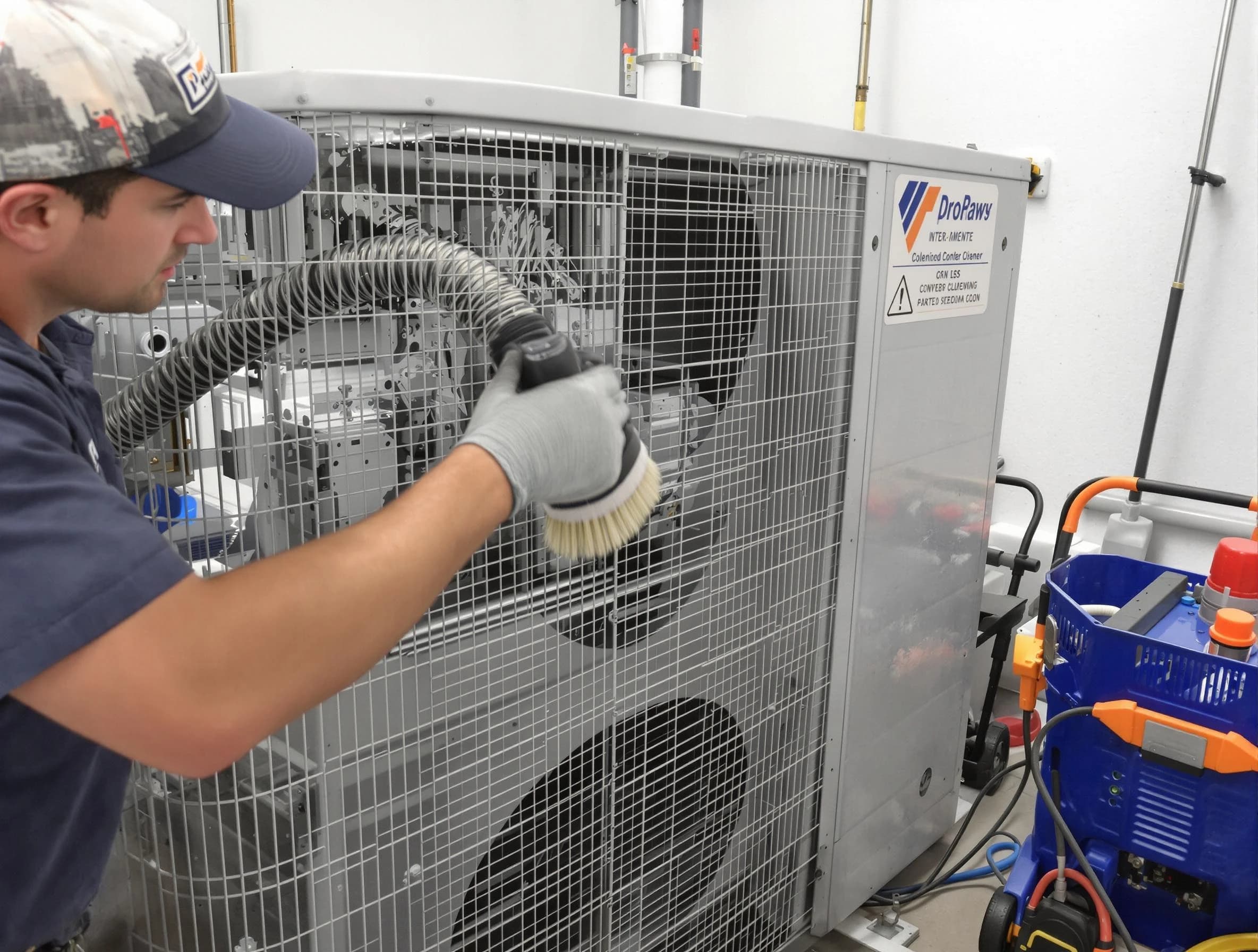 Talladega Air Duct Cleaning specialist performing precision AC coil cleaning for improved system performance in Talladega