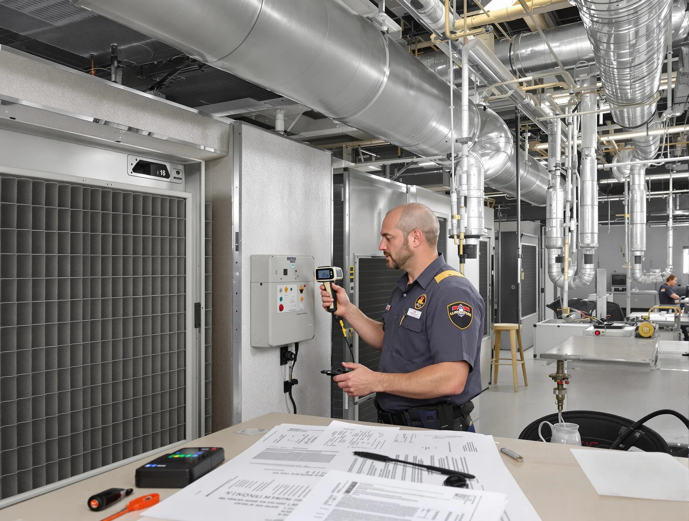 Professional filter system inspection by Talladega Air Duct Cleaning in Talladega