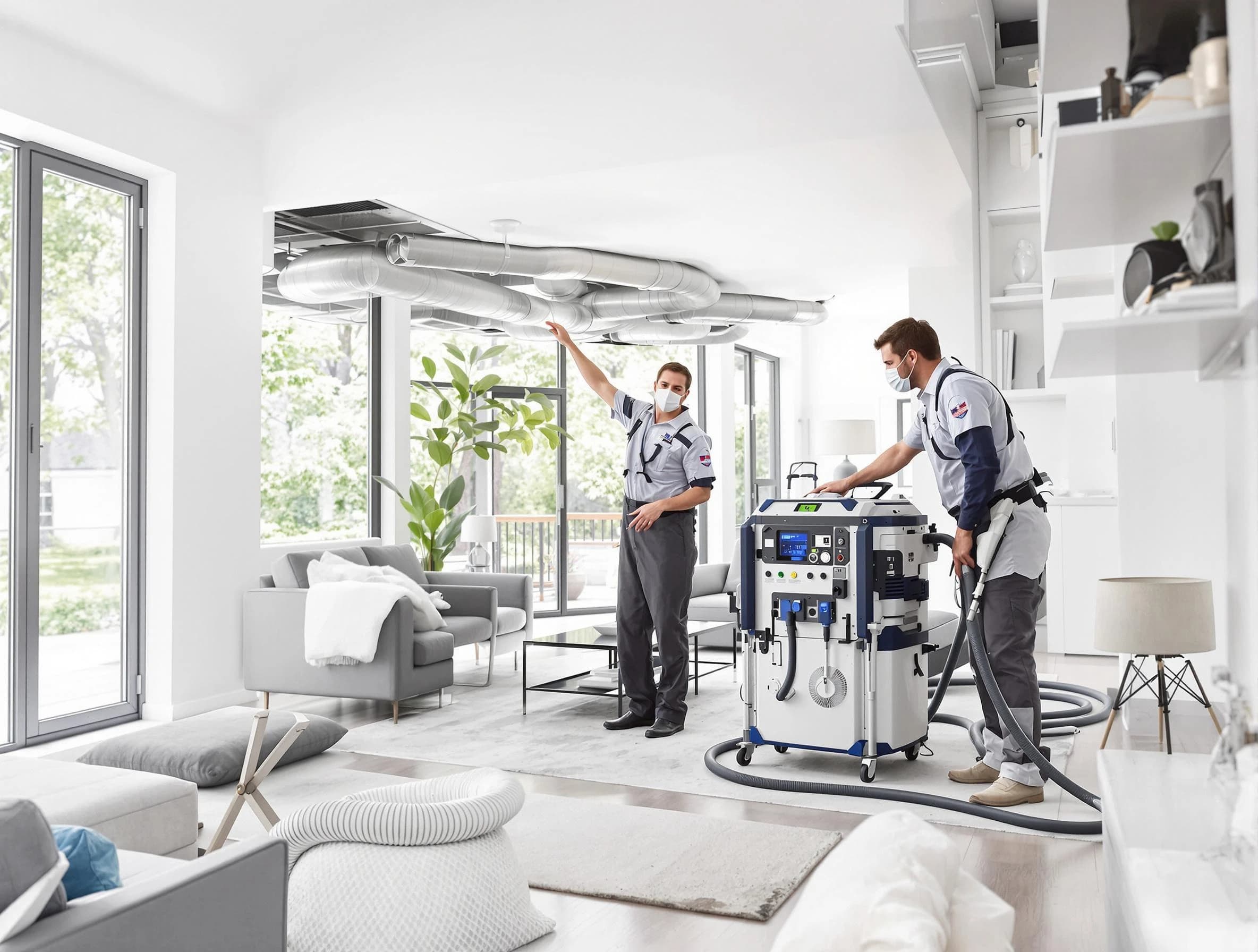 Talladega Air Duct Cleaning professional conducting pure air duct cleaning with state-of-the-art equipment in Talladega